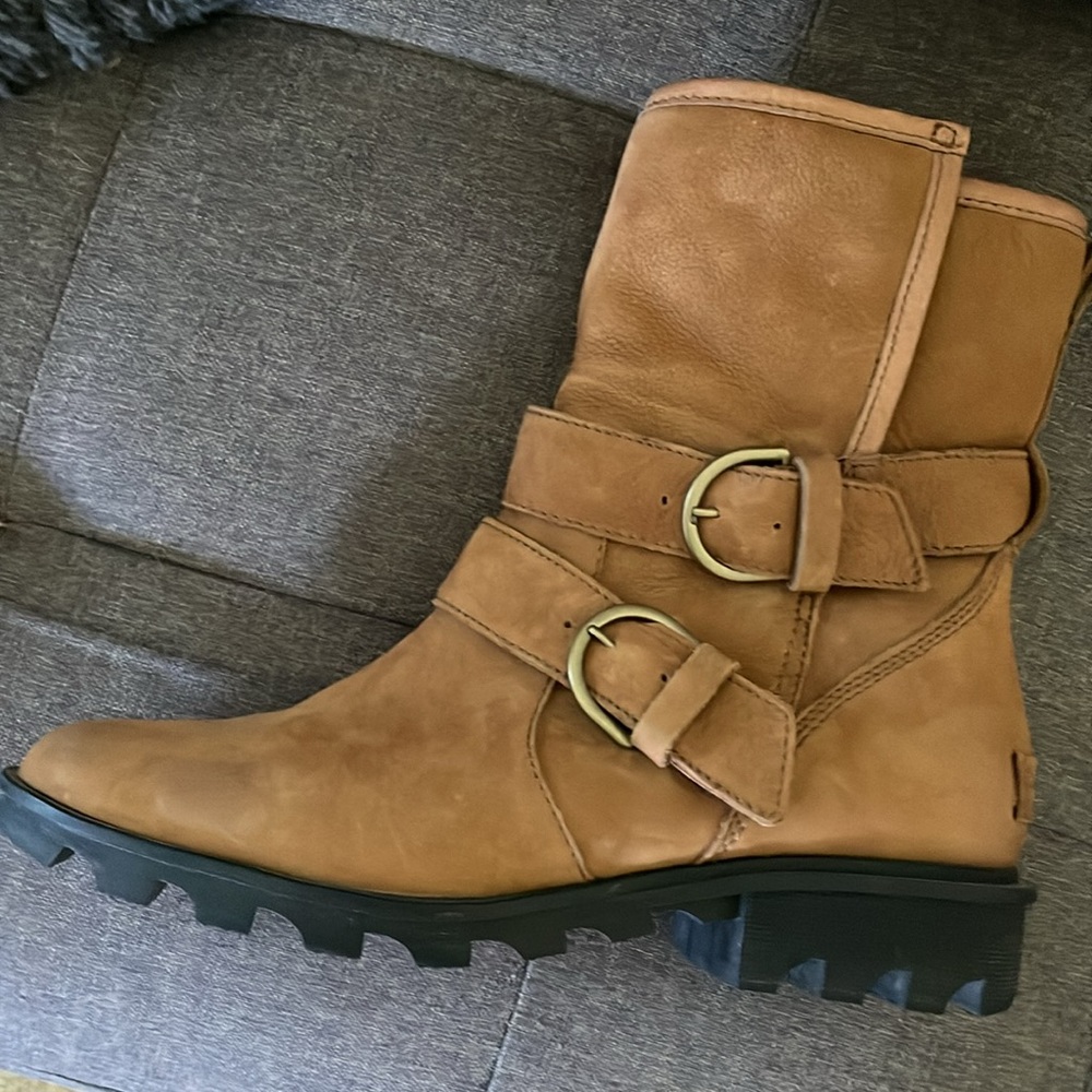 SOREL waterproof real microsuede / shearling boots US 10 - Picture 2 of 12